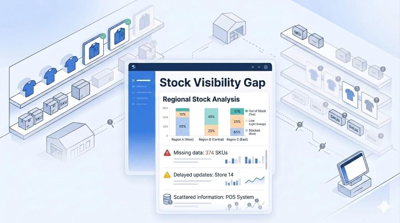 Stock Visibility Gap - Regional Stock Analysis Dashboard
